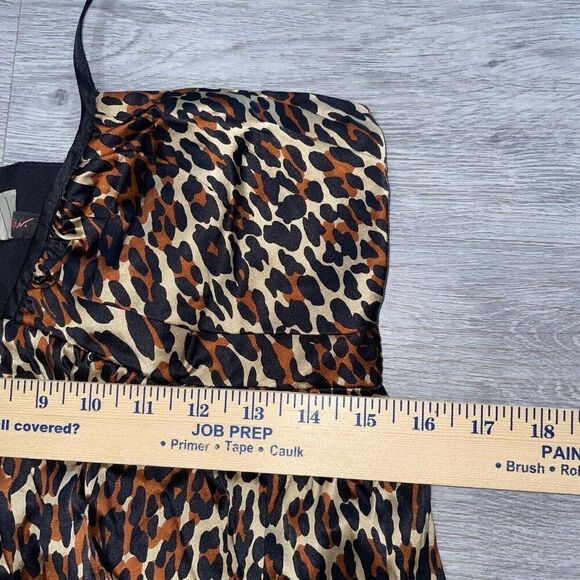Vtg Betsey Johnson Black Label Women’s 10 Animal Print Dress Silk Mini Y2K NWT - Picture 15 of 16